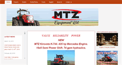 Desktop Screenshot of mtzequipment.com