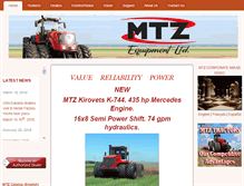Tablet Screenshot of mtzequipment.com